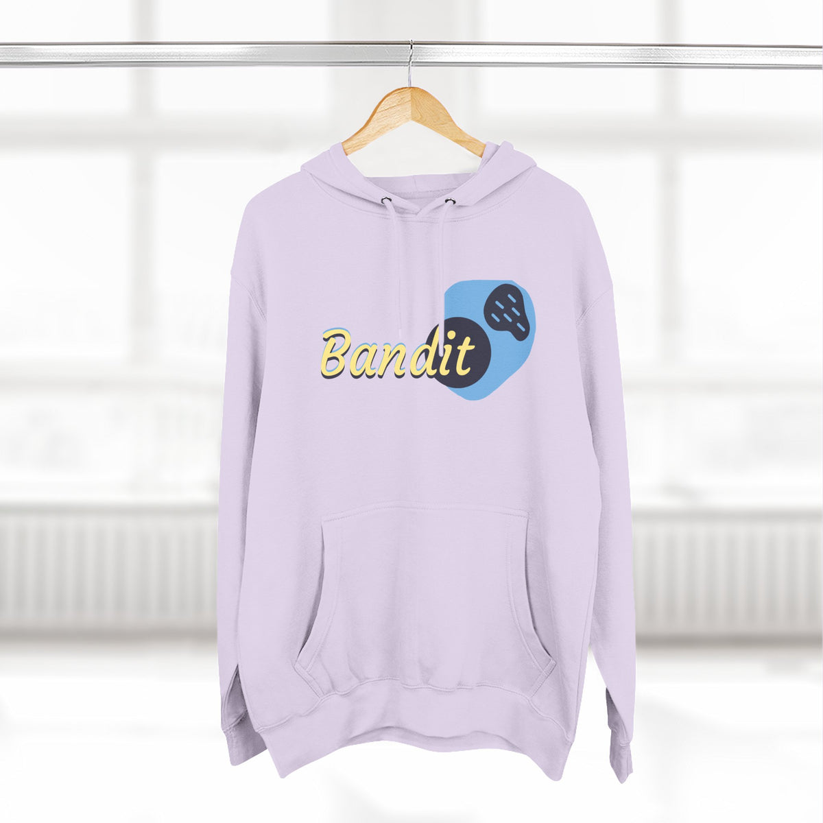 Bandit themed, (Front & Back Design) Adult Fleece Hoodie