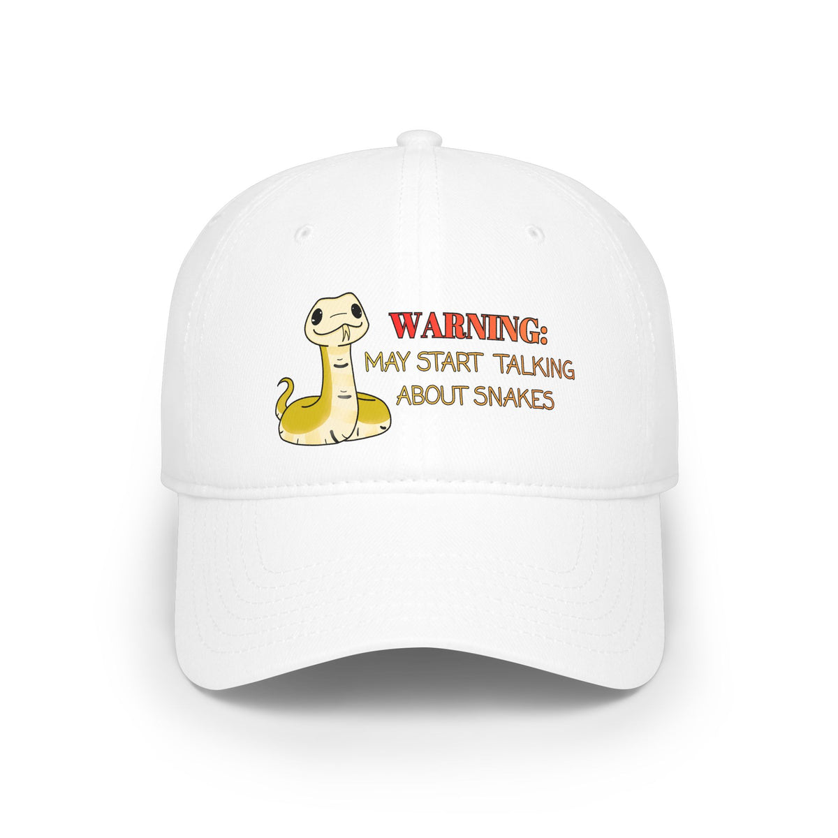 Copy of Warning: May Start Talking about Snakes Low Profile Baseball Cap