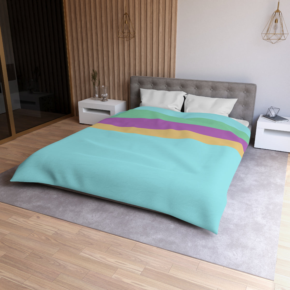 Bingo and Bluey Inspired Microfiber Duvet Cover
