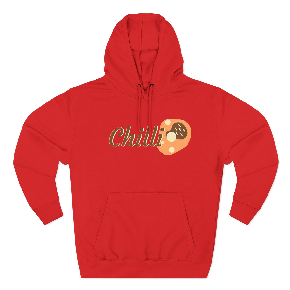 Chilli themed, (Front & Back Design) Adult Fleece Hoodie