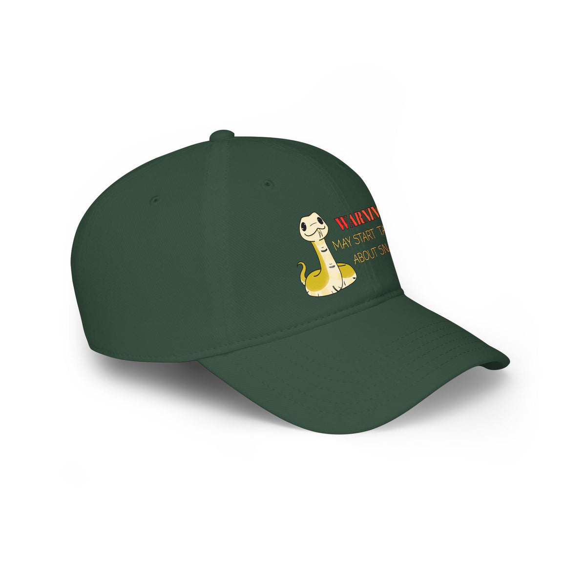 Copy of Warning: May Start Talking about Snakes Low Profile Baseball Cap