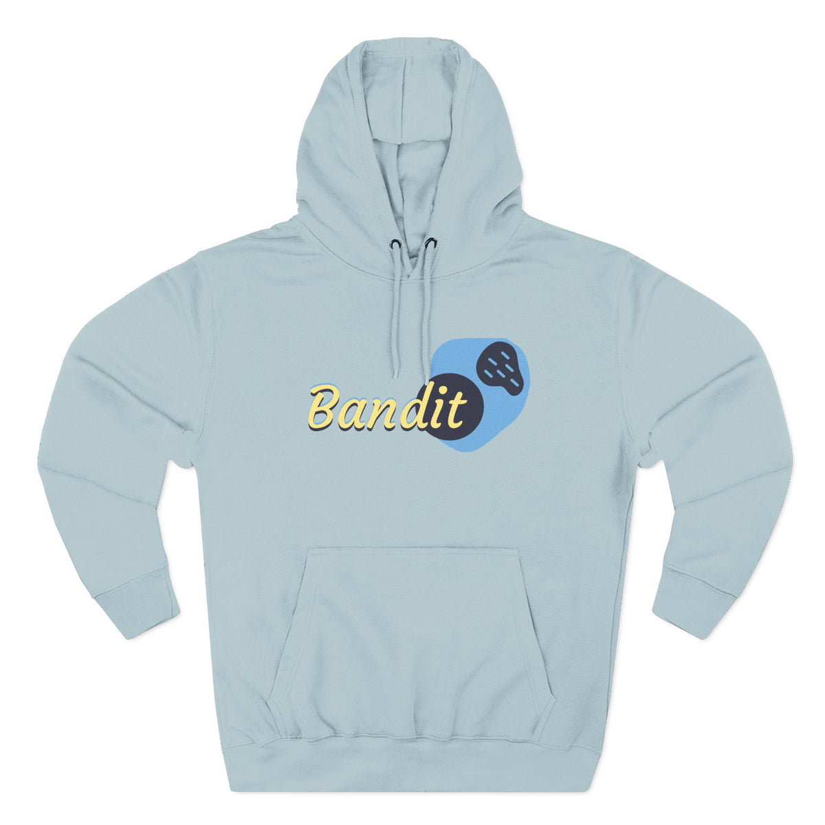 Bandit themed, (Front & Back Design) Adult Fleece Hoodie
