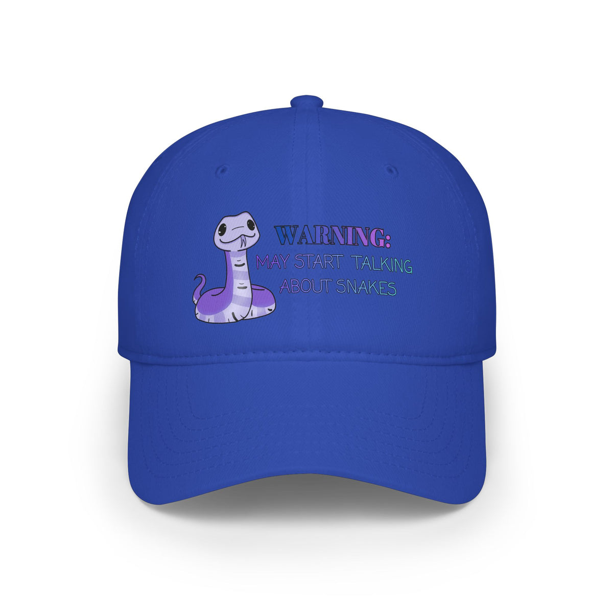 Warning: May Start Talking about Snakes Low Profile Baseball Cap