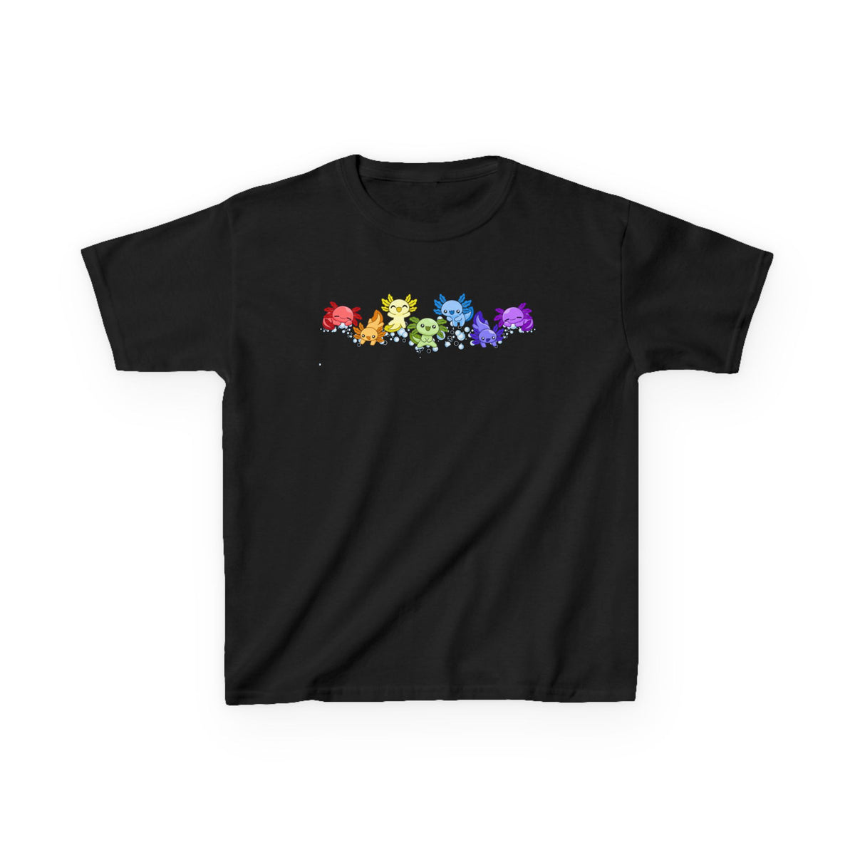 Rainbow Axolotls Kids Heavy Cotton™ Tee