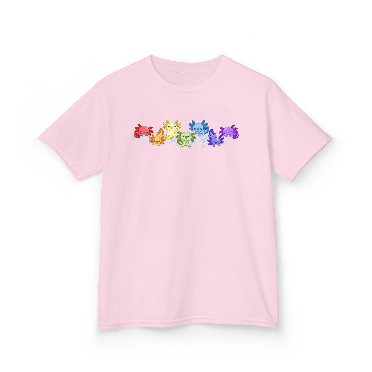 Rainbow Axolotls Kids Heavy Cotton™ Tee