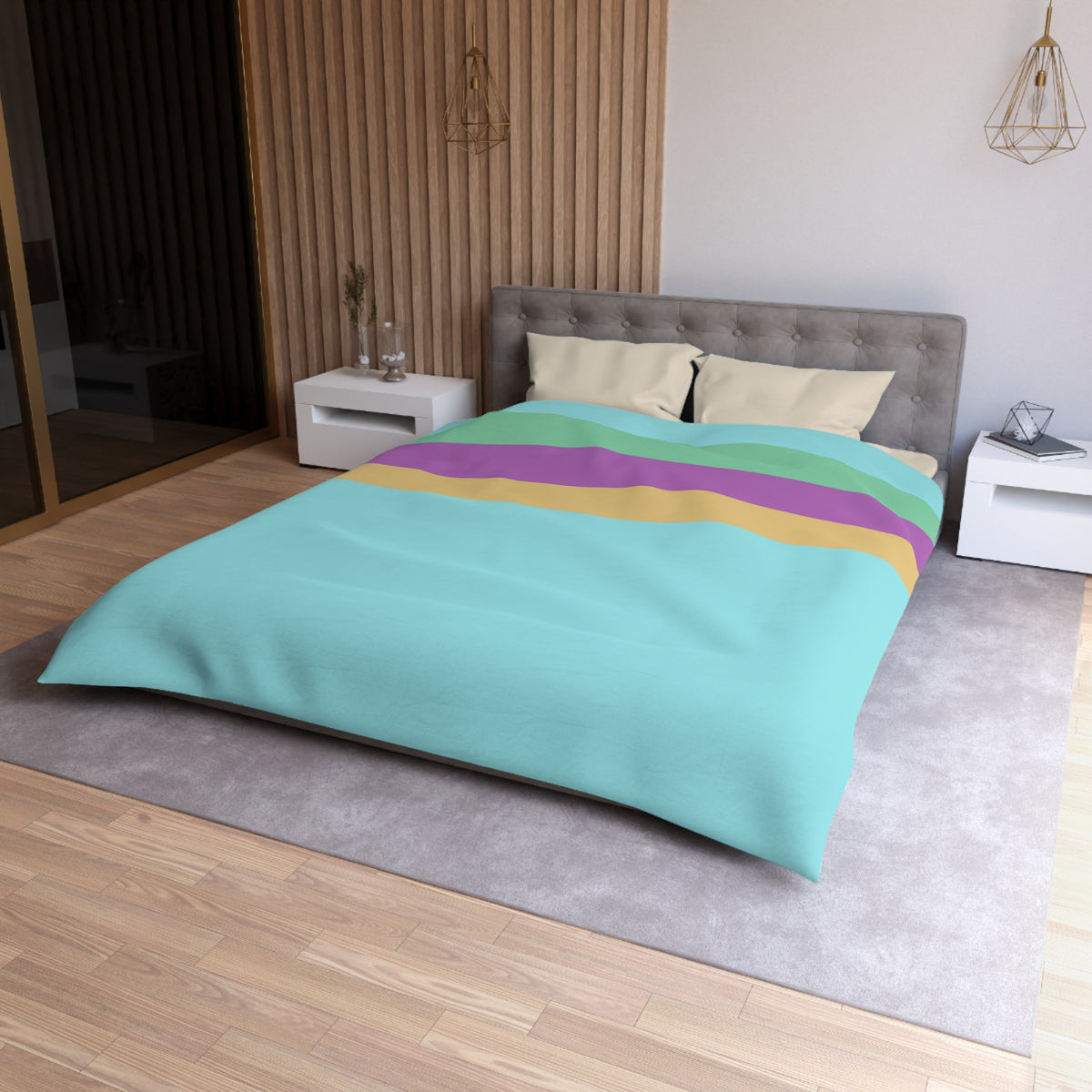 Bingo and Bluey Inspired Microfiber Duvet Cover