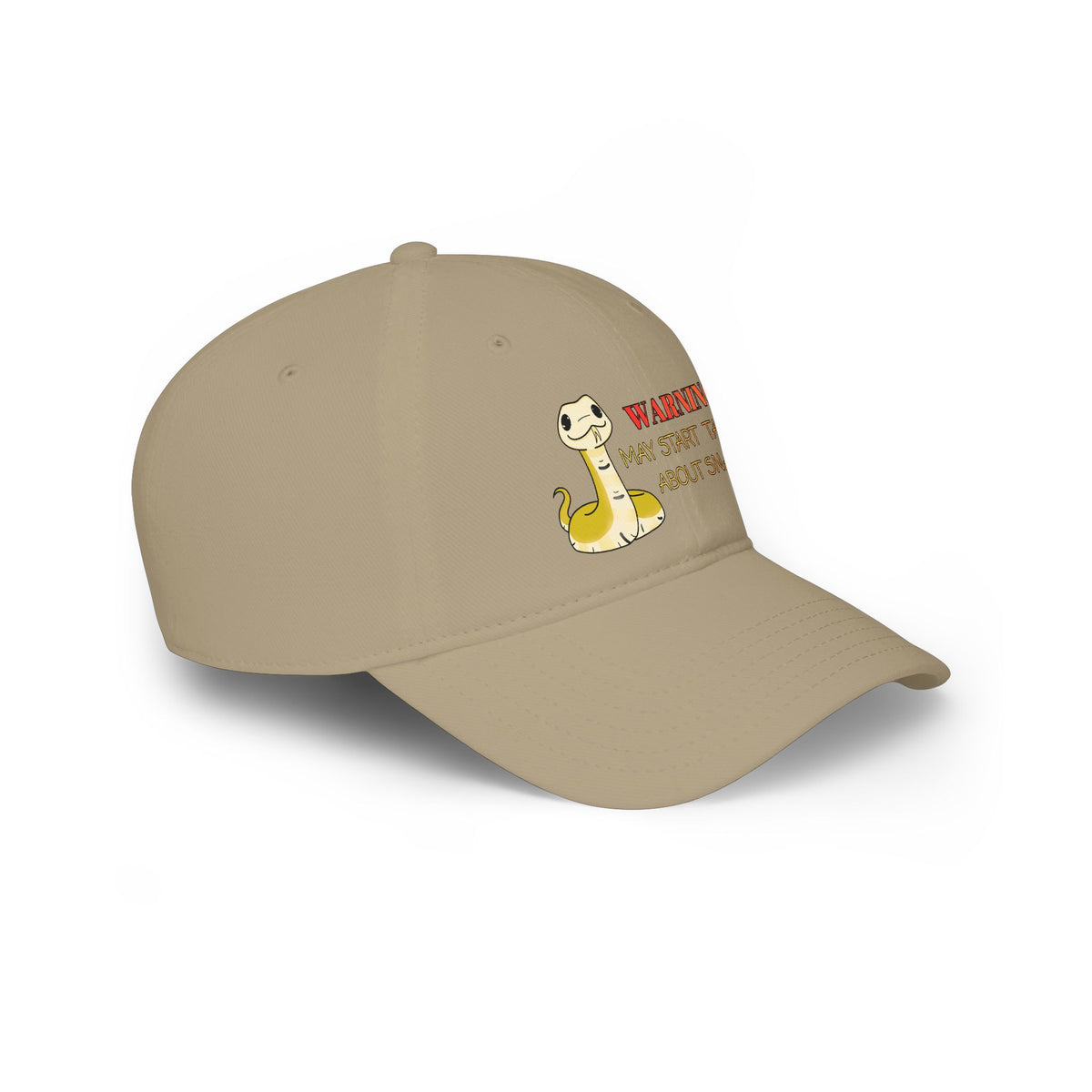 Copy of Warning: May Start Talking about Snakes Low Profile Baseball Cap