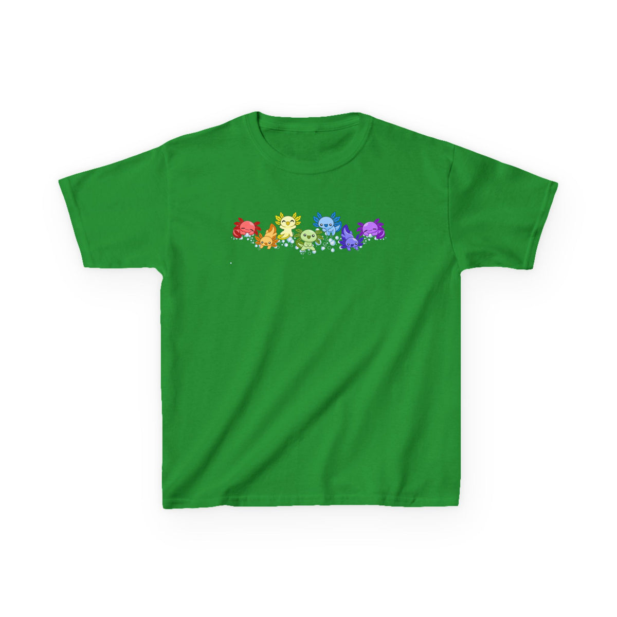 Rainbow Axolotls Kids Heavy Cotton™ Tee