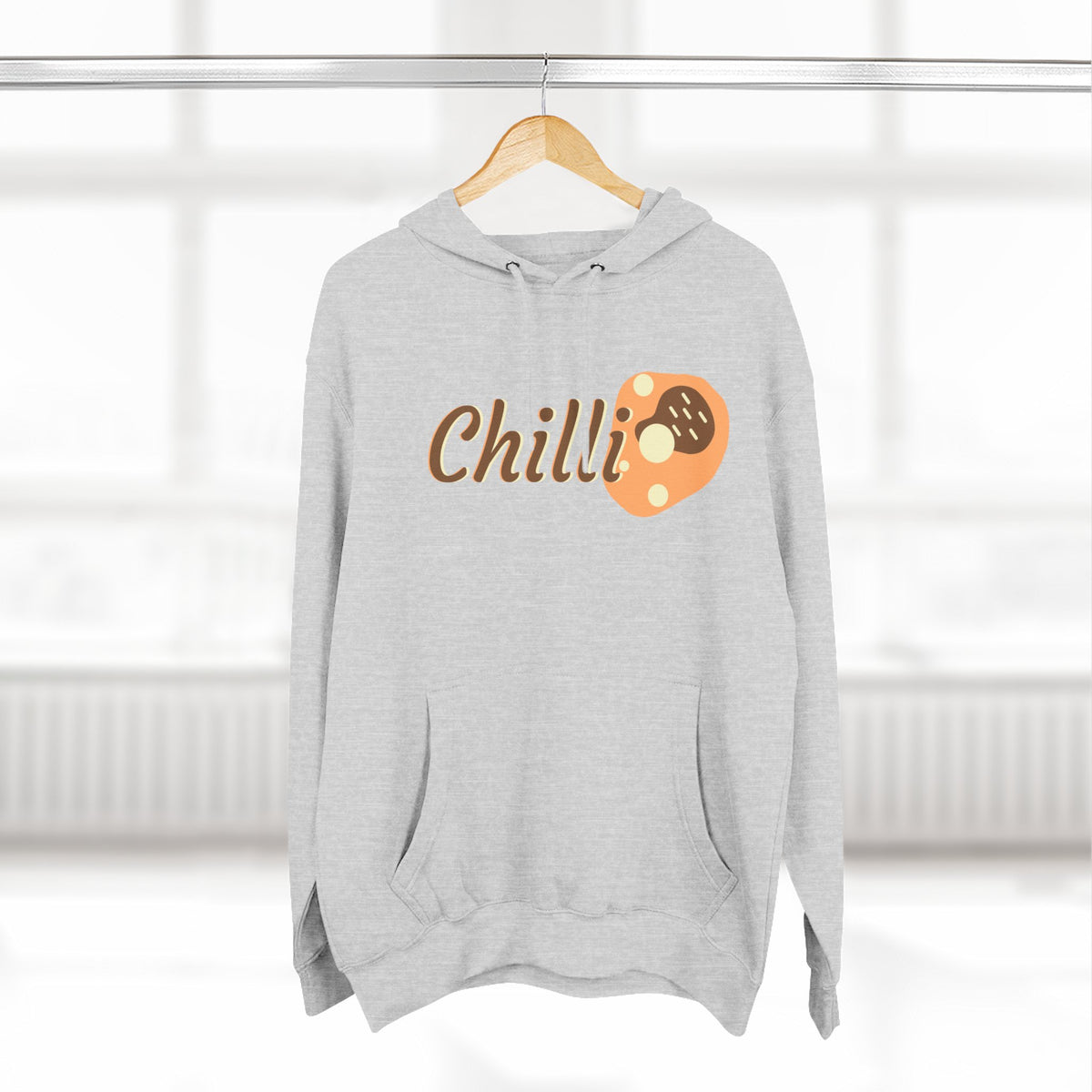 Chilli themed, (Front & Back Design) Adult Fleece Hoodie