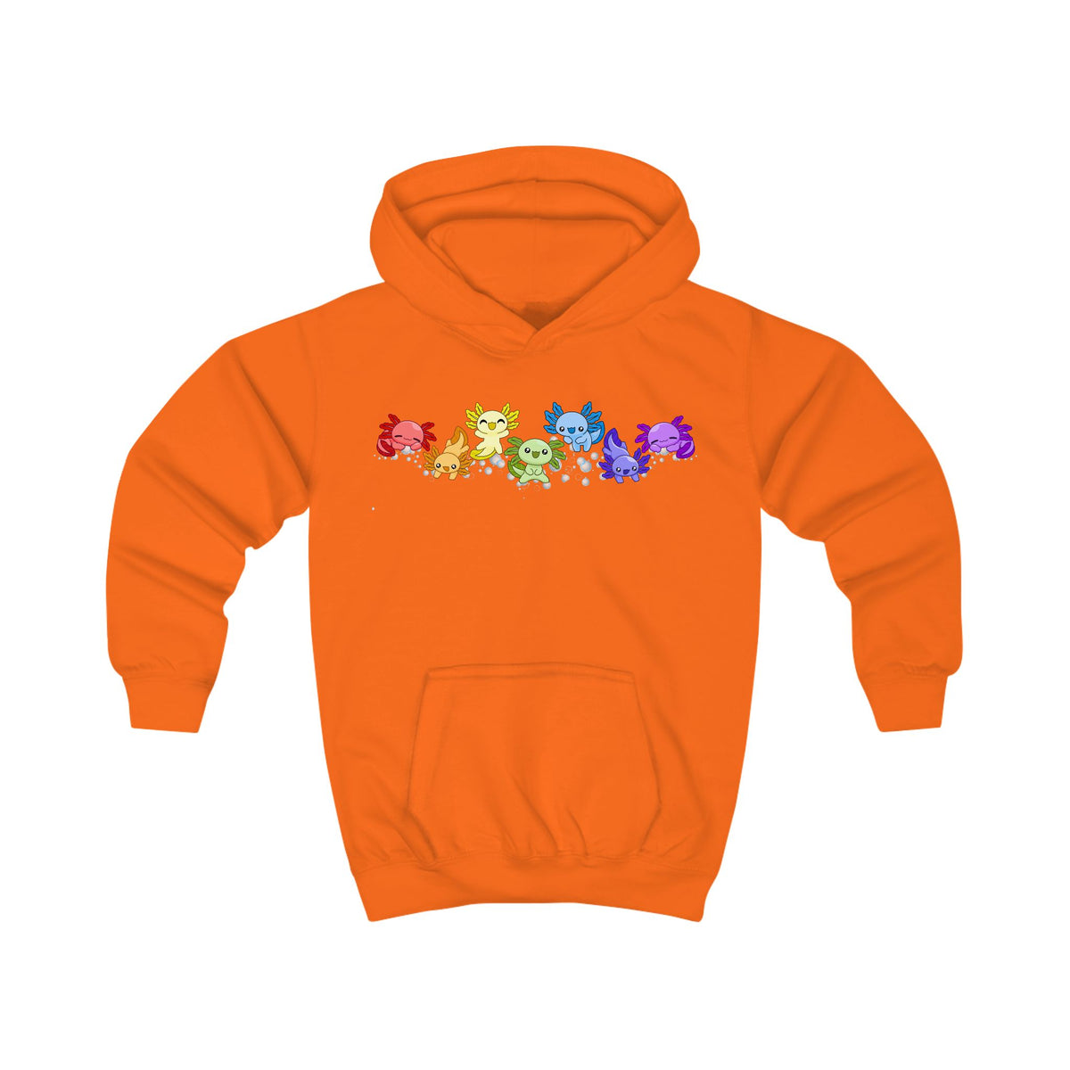 Rainbow of Axolotls!  Kids Hoodie
