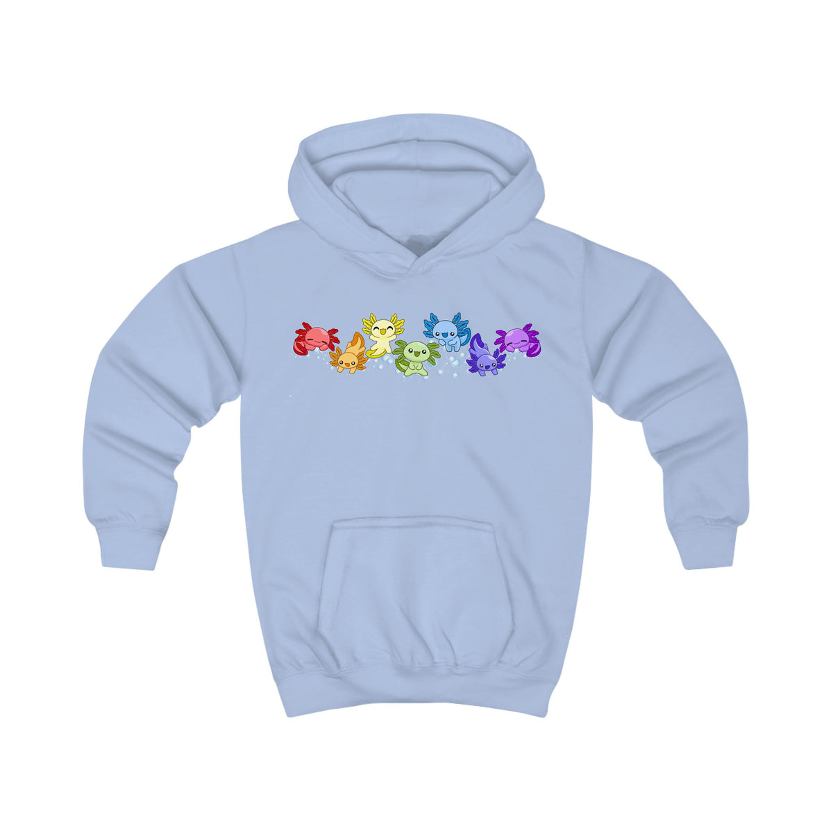 Rainbow of Axolotls!  Kids Hoodie
