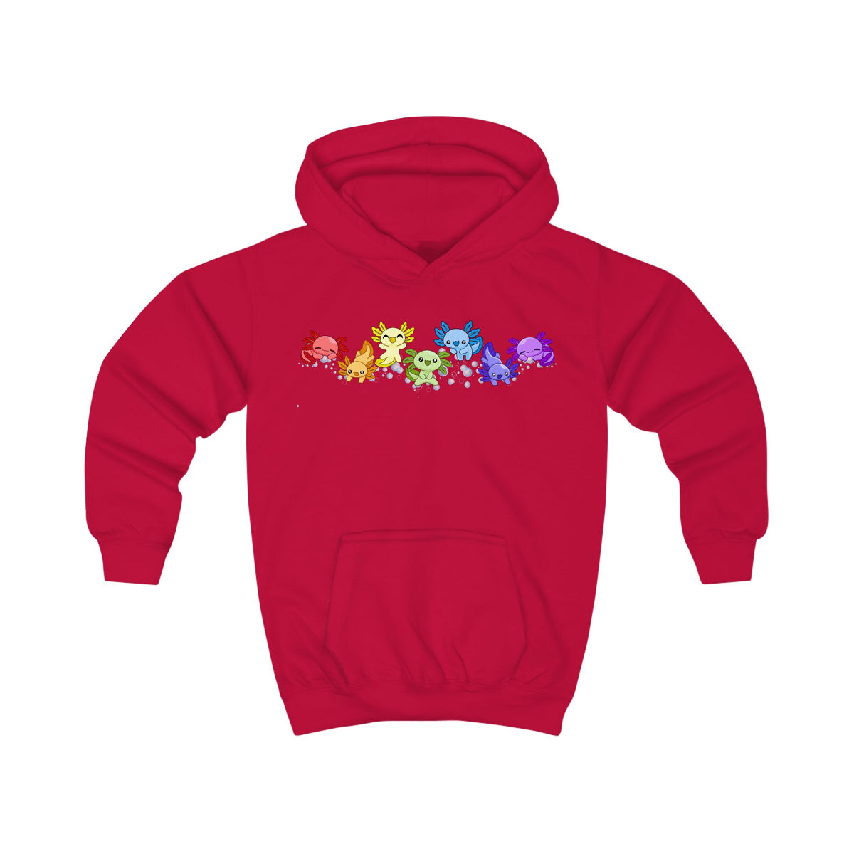 Rainbow of Axolotls!  Kids Hoodie