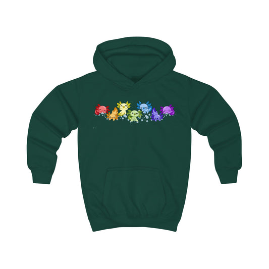 Rainbow of Axolotls!  Kids Hoodie