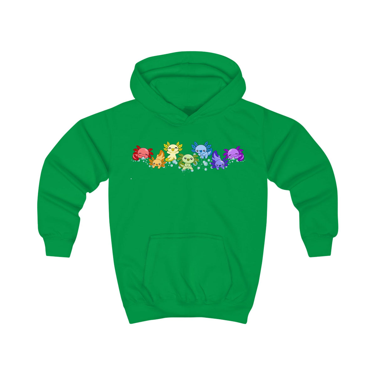 Rainbow of Axolotls!  Kids Hoodie