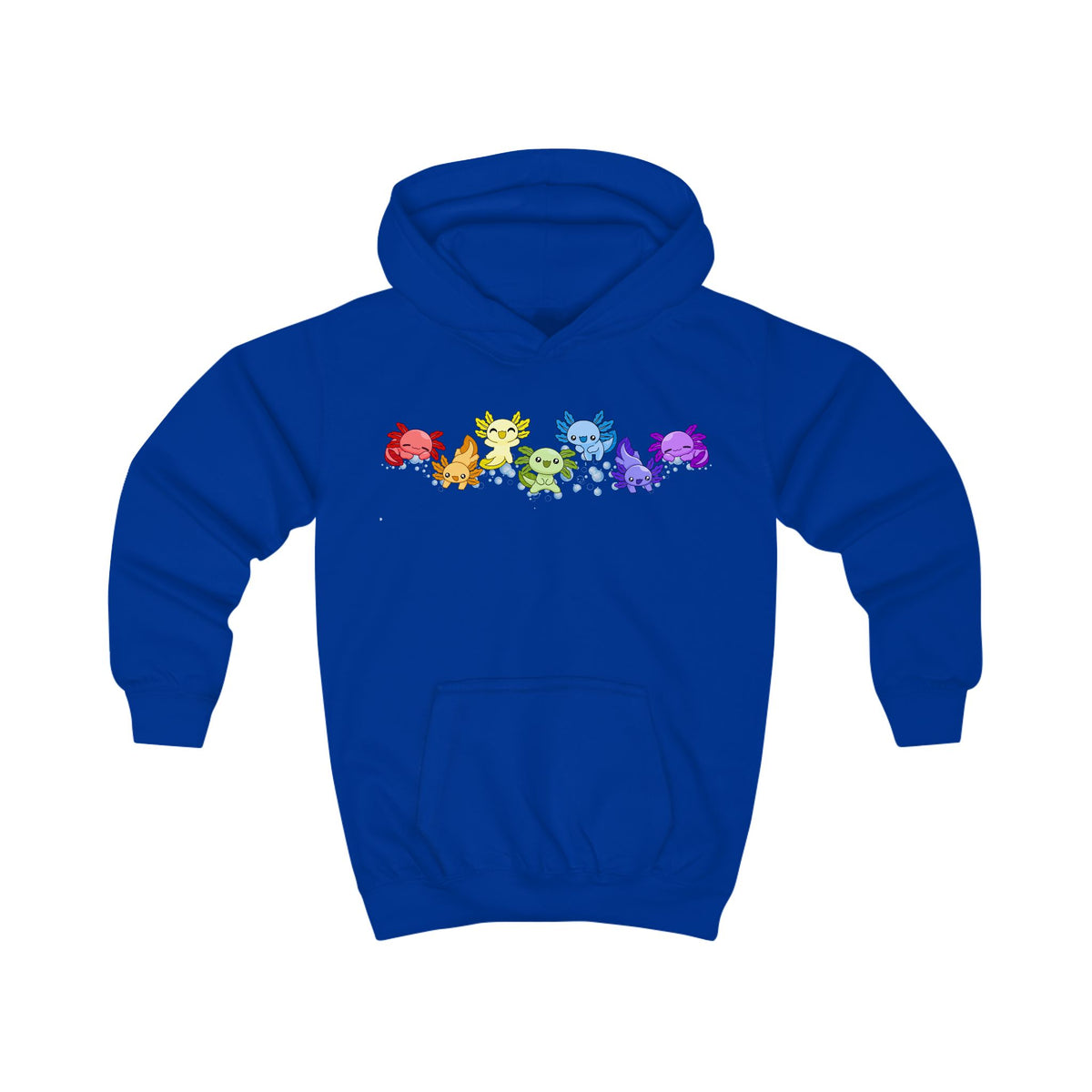 Rainbow of Axolotls!  Kids Hoodie