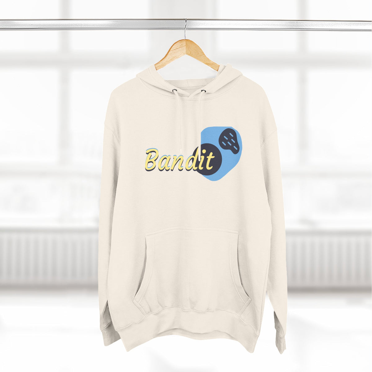 Bandit themed, (Front & Back Design) Adult Fleece Hoodie