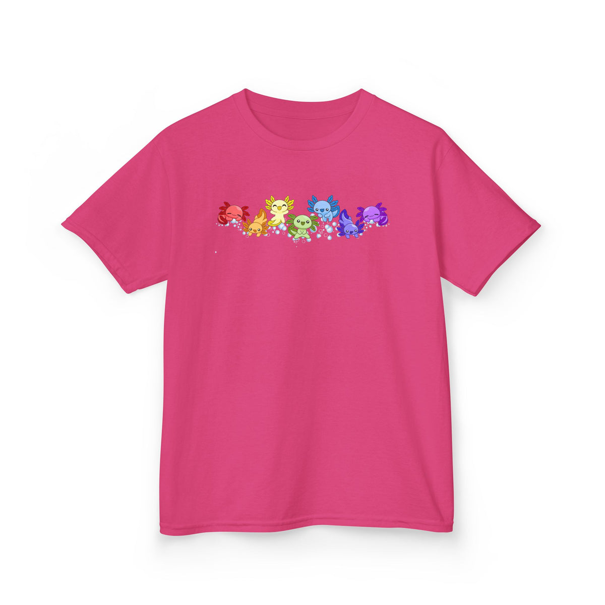 Rainbow Axolotls Kids Heavy Cotton™ Tee