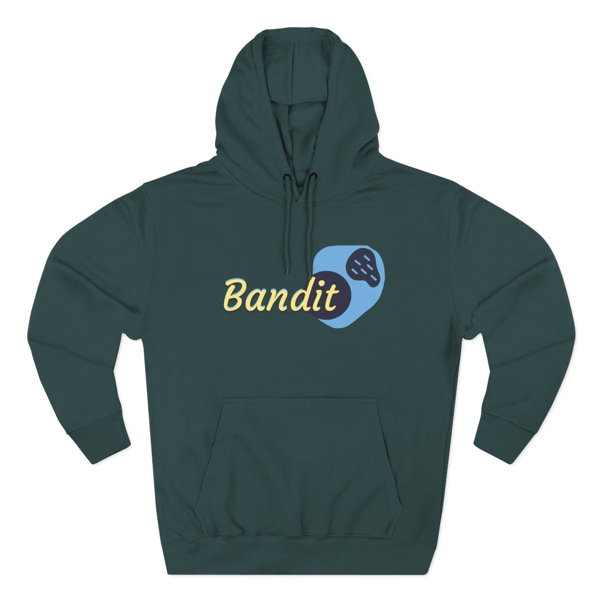 Bandit themed, (Front & Back Design) Adult Fleece Hoodie