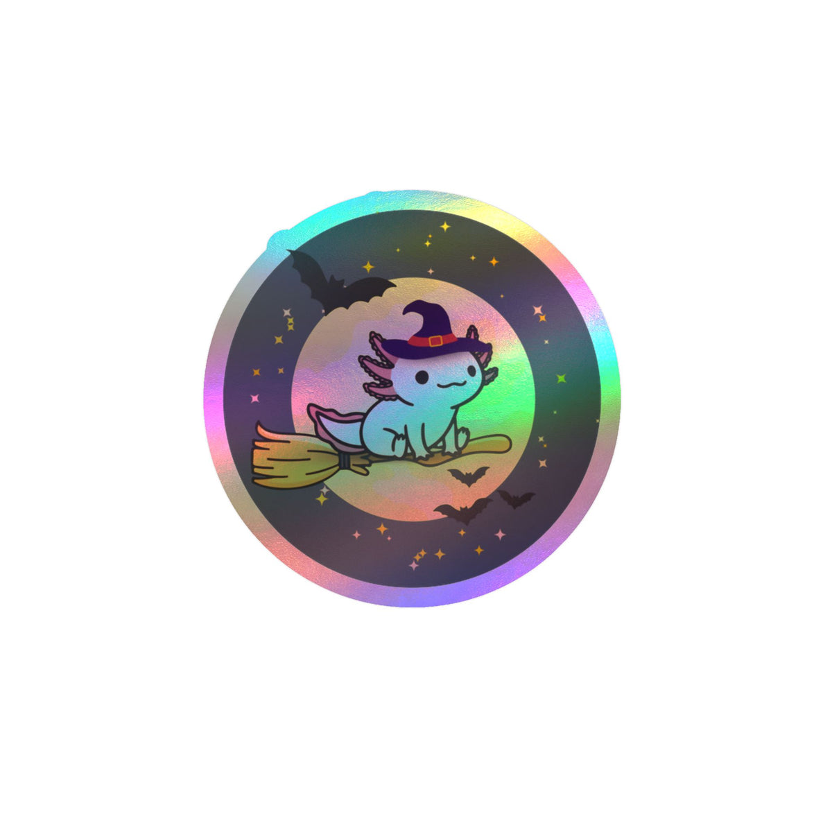 Bewitching Axolotl  Kiss-Cut Vinyl Decals