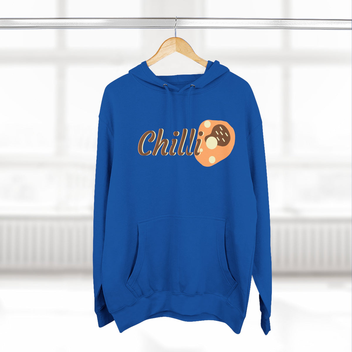 Chilli themed, (Front & Back Design) Adult Fleece Hoodie