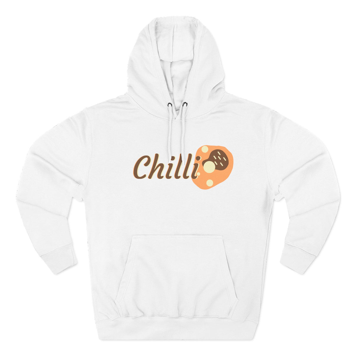 Chilli themed, (Front & Back Design) Adult Fleece Hoodie