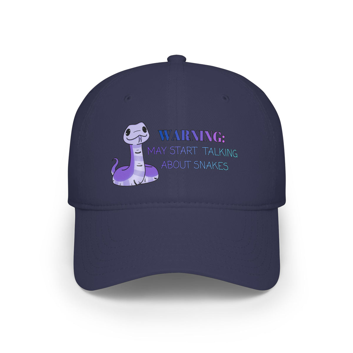 Warning: May Start Talking about Snakes Low Profile Baseball Cap