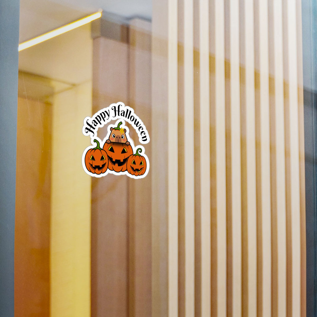 Capybara Happy Halloween Kiss-Cut Vinyl Decals