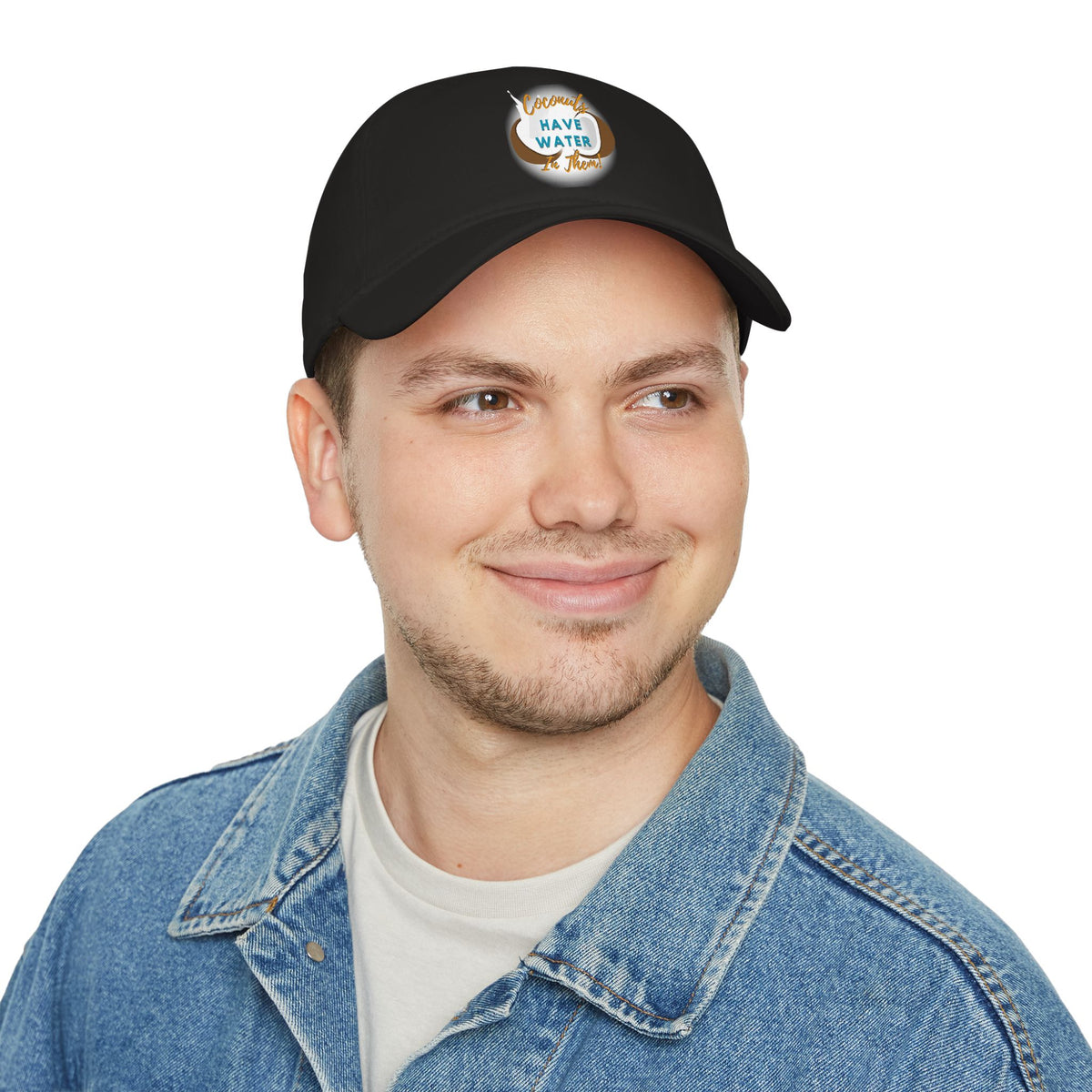 "Coconuts have Water in Them!" Low Profile Baseball Cap