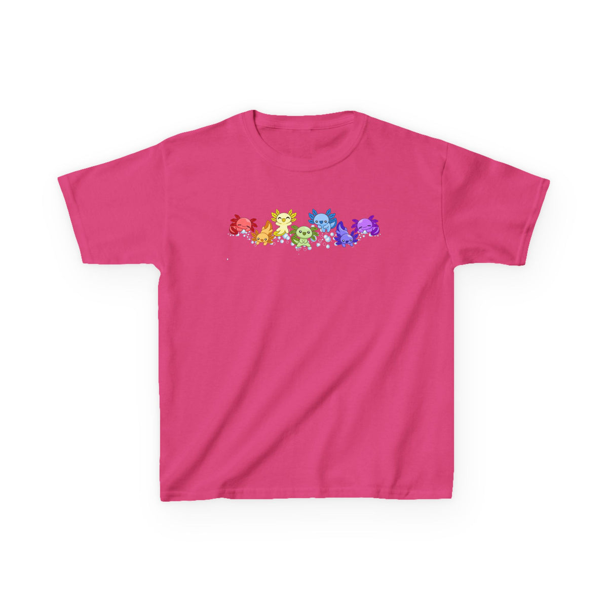 Rainbow Axolotls Kids Heavy Cotton™ Tee