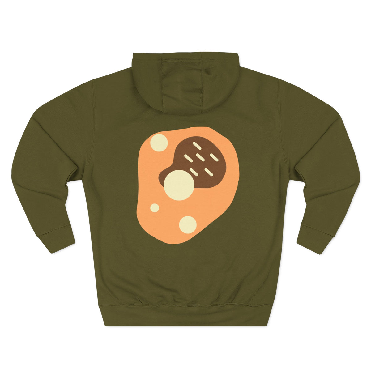 Chilli themed, (Front & Back Design) Adult Fleece Hoodie