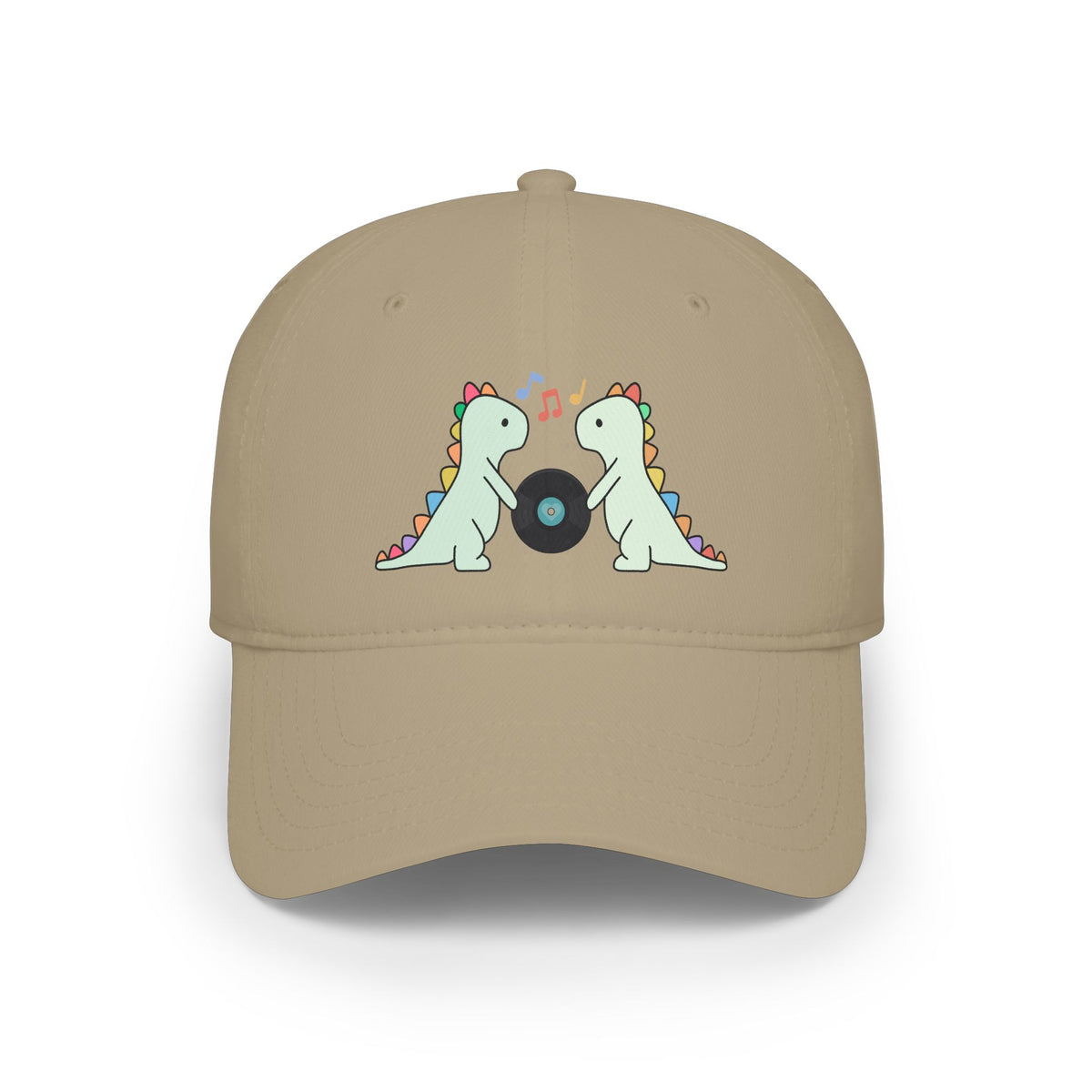 Record Loving Dinos- Low Profile Baseball Cap
