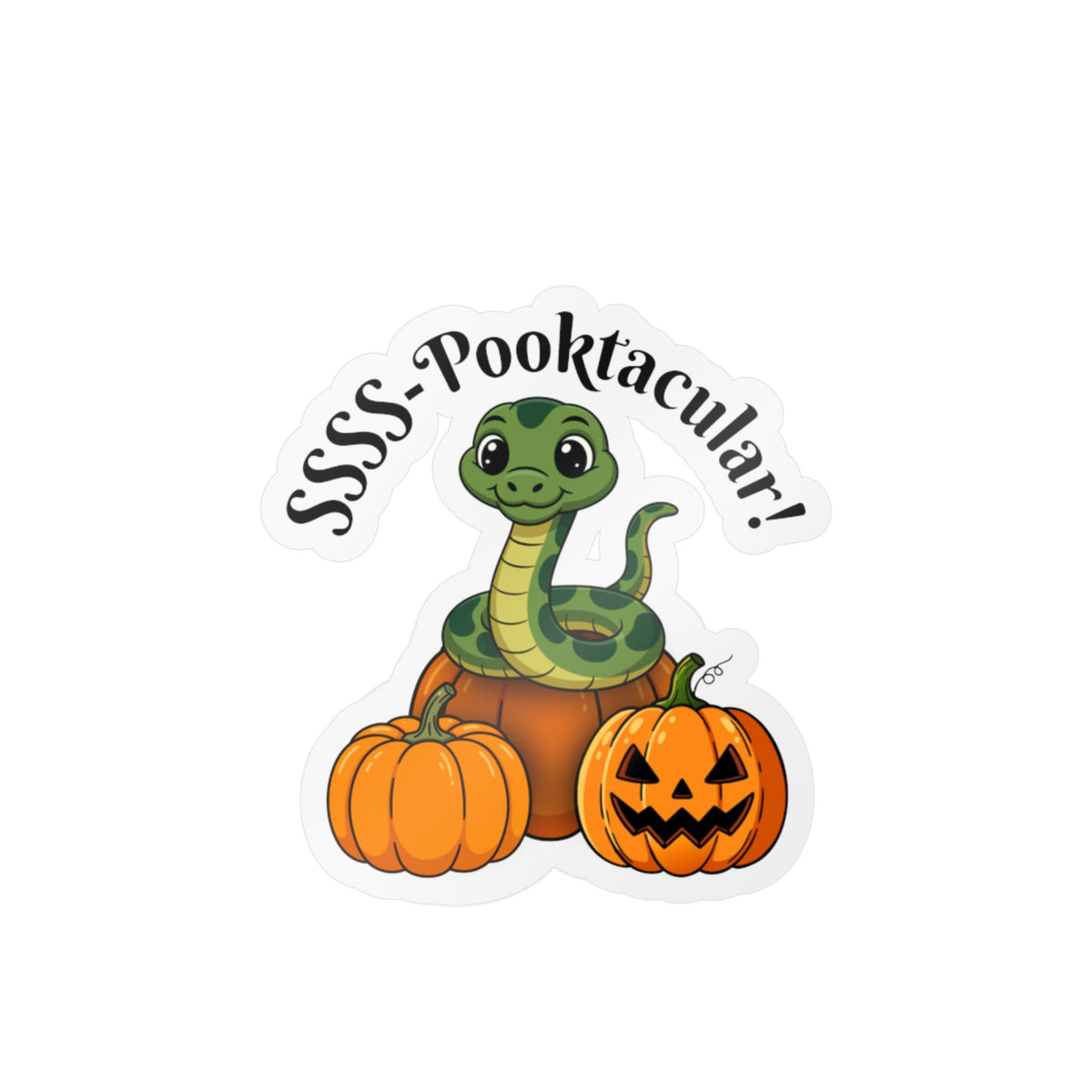 SSSS-Pooktacular Halloween Snake Kiss-Cut Vinyl Decals