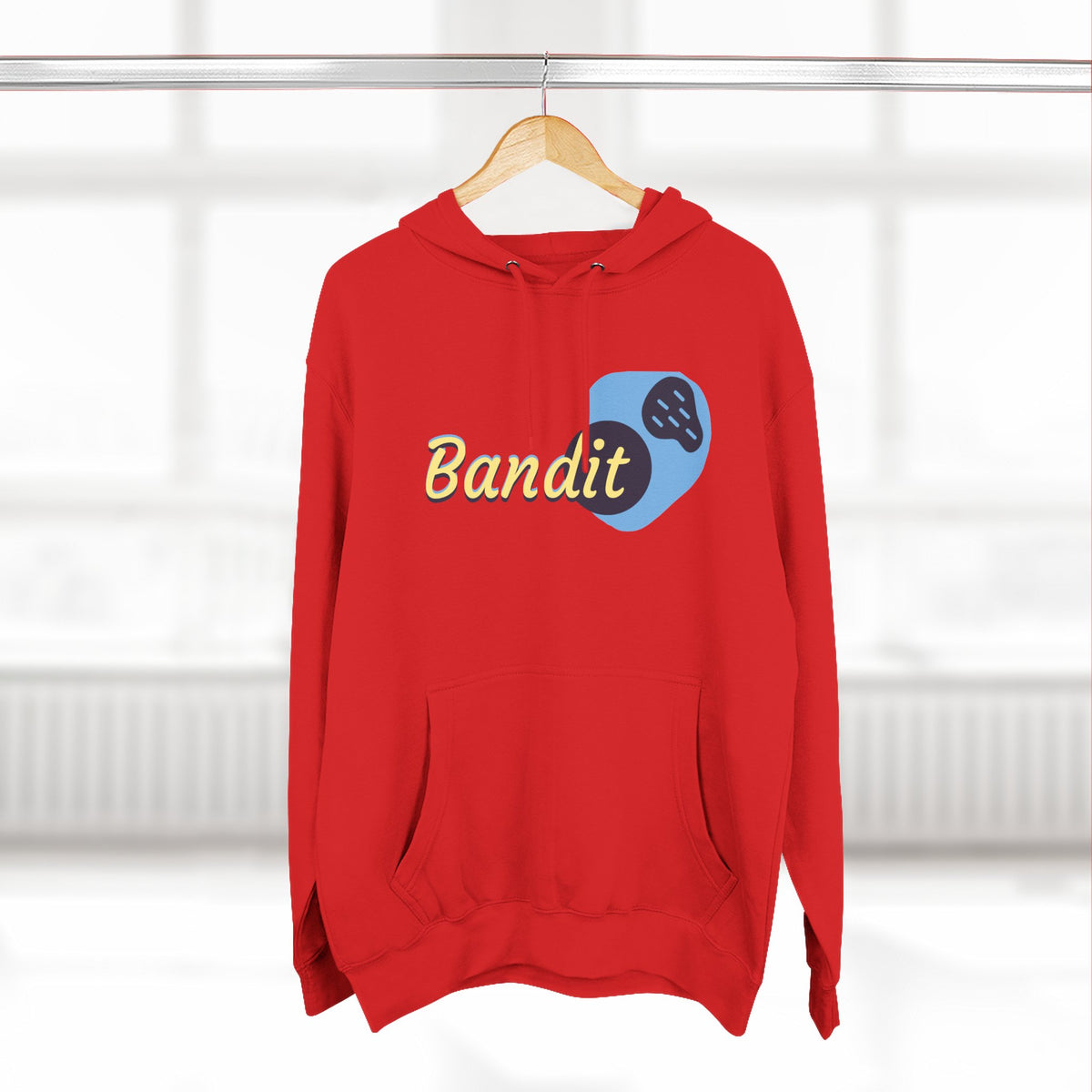 Bandit themed, (Front & Back Design) Adult Fleece Hoodie