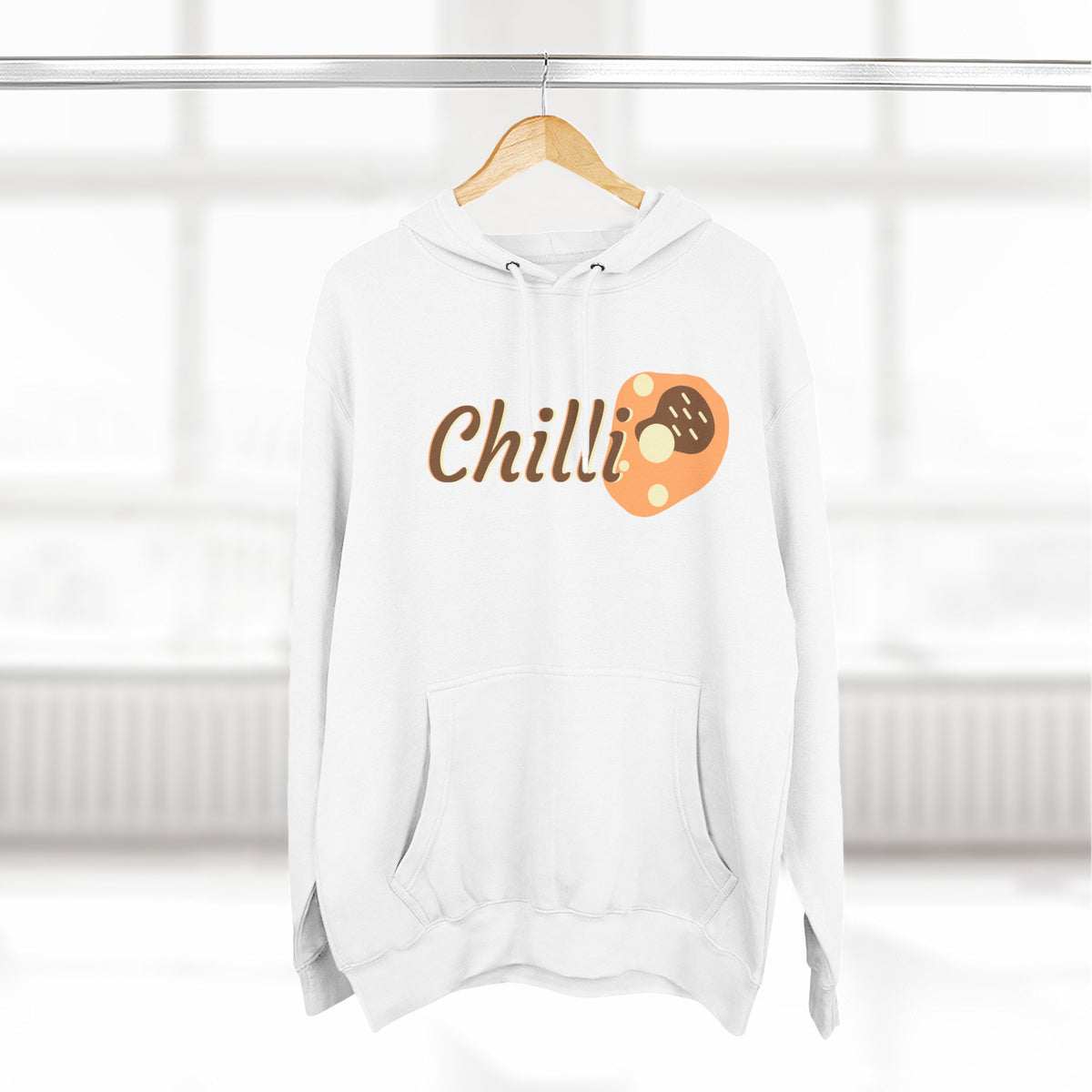 Chilli themed, (Front & Back Design) Adult Fleece Hoodie