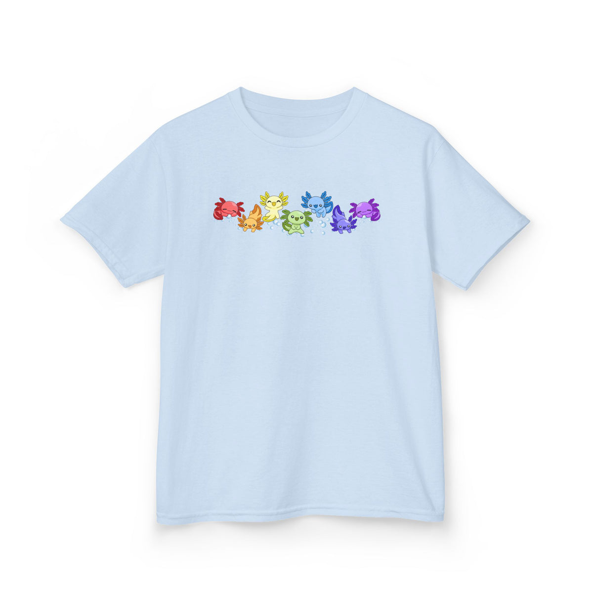 Rainbow Axolotls Kids Heavy Cotton™ Tee