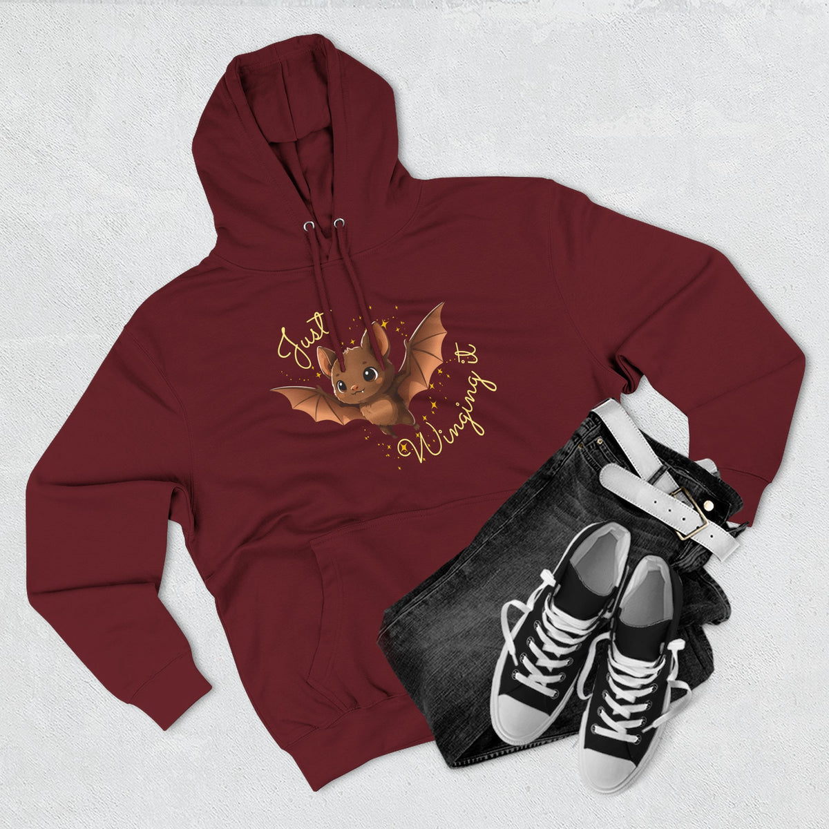 "Just Winging it" Adult Fleece Hoodie