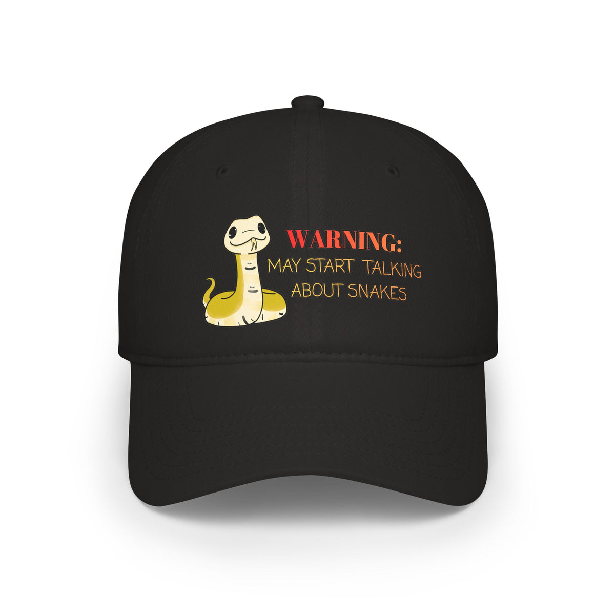 Copy of Warning: May Start Talking about Snakes Low Profile Baseball Cap
