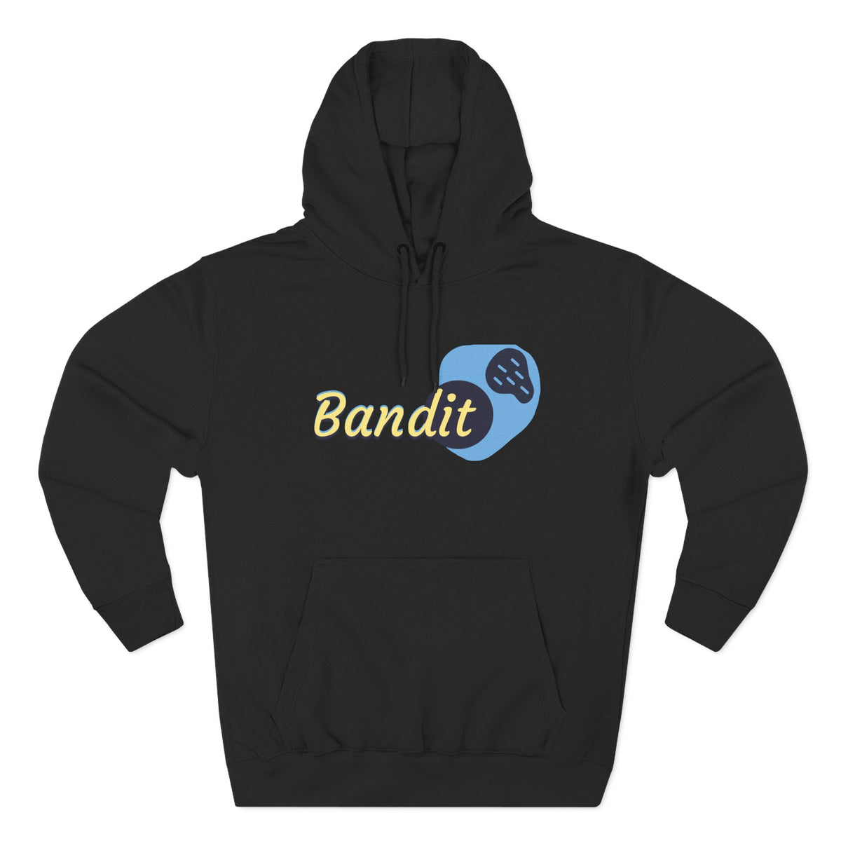 Bandit themed, (Front & Back Design) Adult Fleece Hoodie