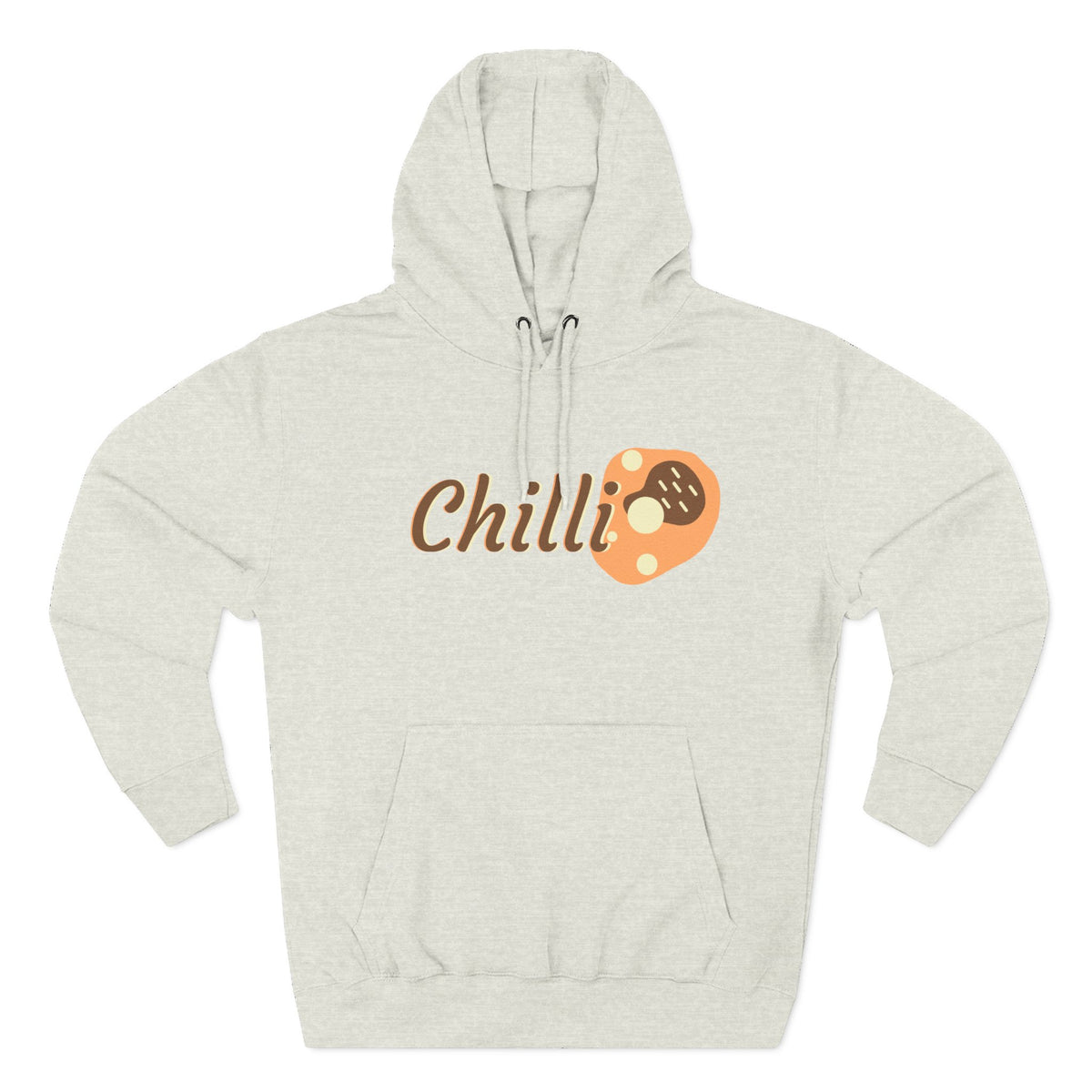 Chilli themed, (Front & Back Design) Adult Fleece Hoodie