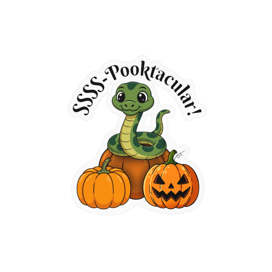 SSSS-Pooktacular Halloween Snake Kiss-Cut Vinyl Decals