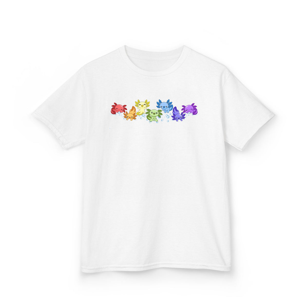 Rainbow Axolotls Kids Heavy Cotton™ Tee