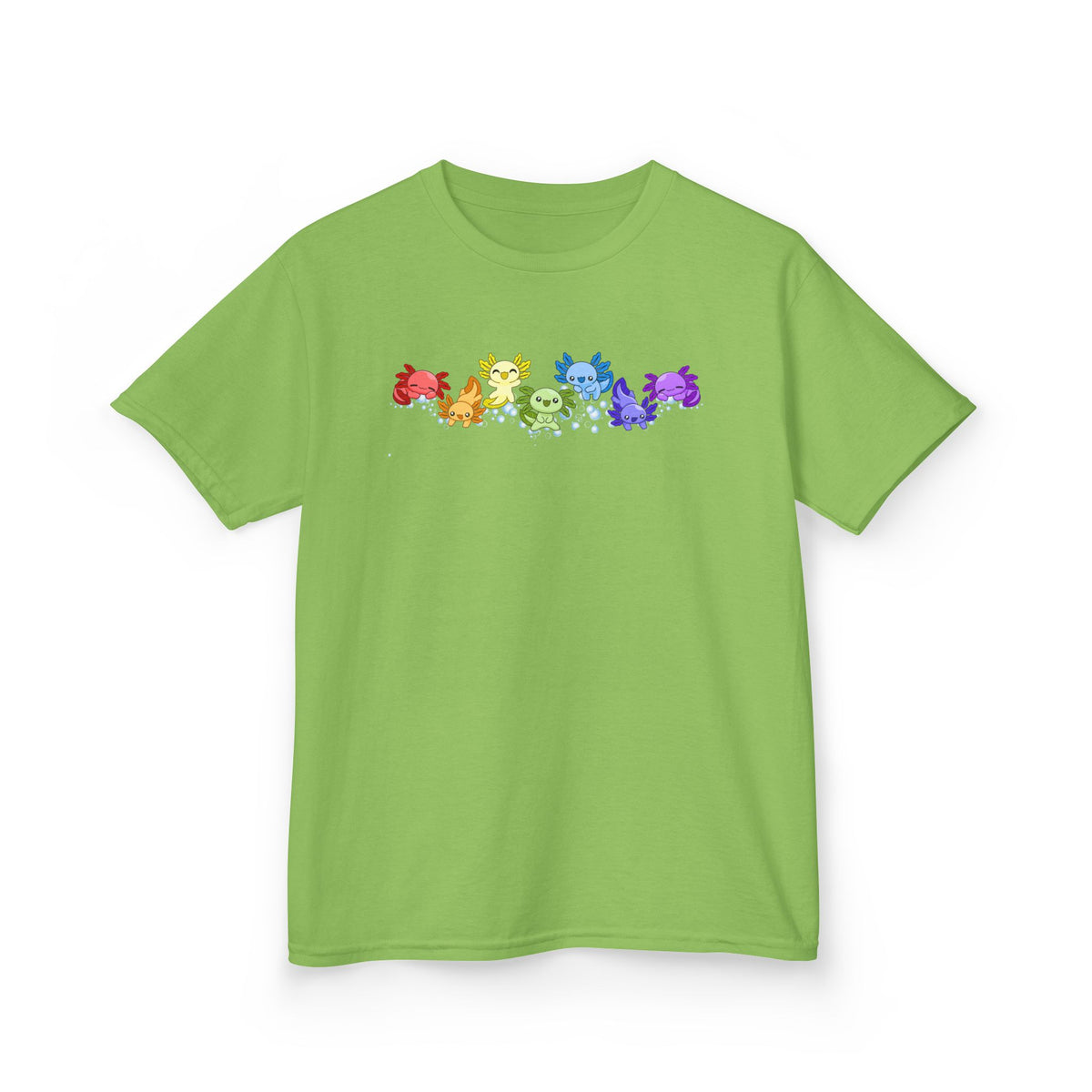 Rainbow Axolotls Kids Heavy Cotton™ Tee