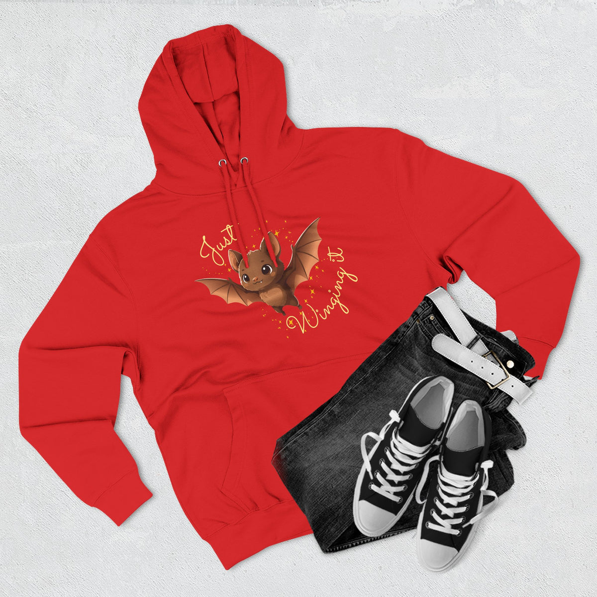 "Just Winging it" Adult Fleece Hoodie