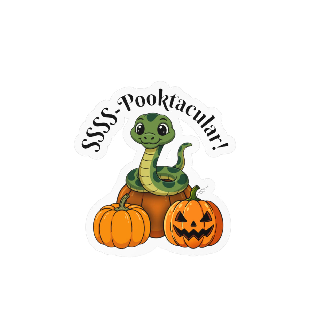 SSSS-Pooktacular Halloween Snake Kiss-Cut Vinyl Decals