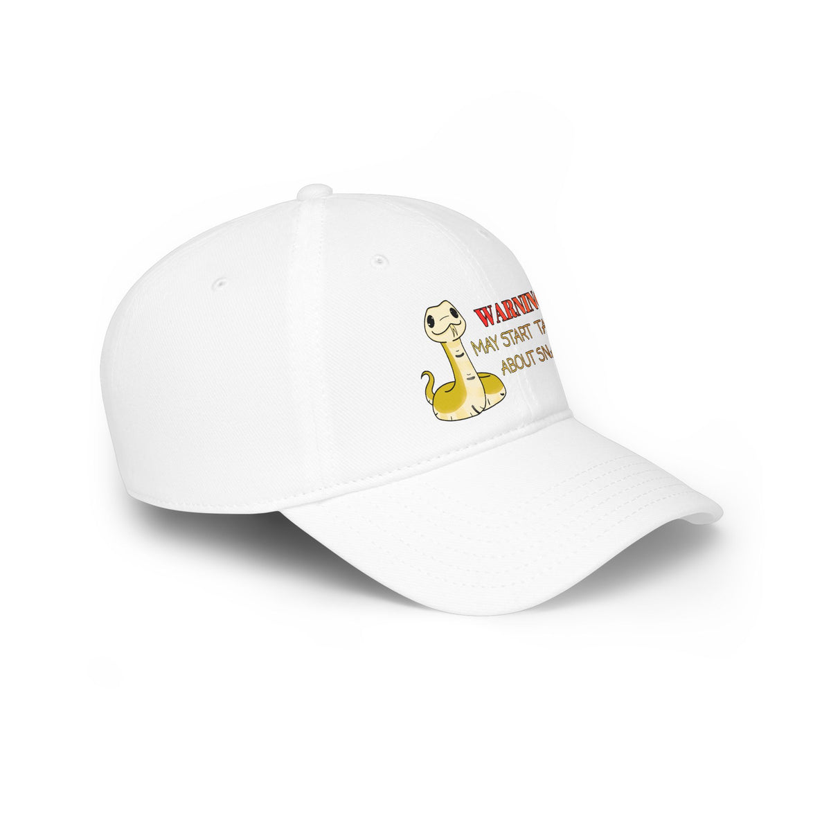 Copy of Warning: May Start Talking about Snakes Low Profile Baseball Cap