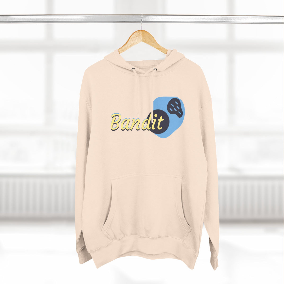 Bandit themed, (Front & Back Design) Adult Fleece Hoodie