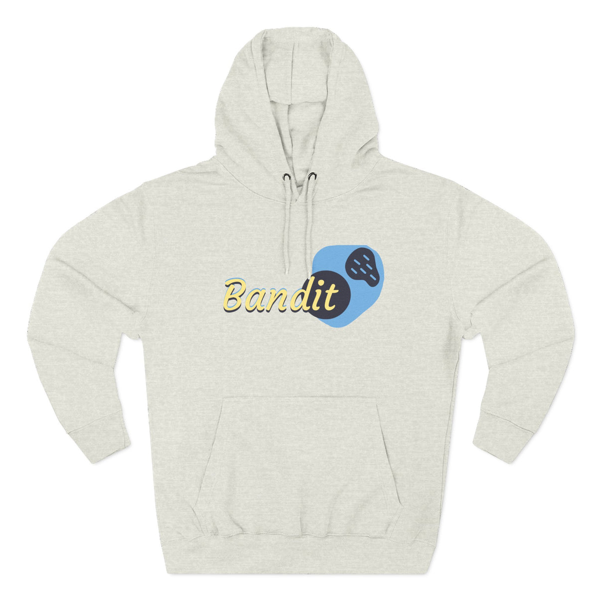 Bandit themed, (Front & Back Design) Adult Fleece Hoodie