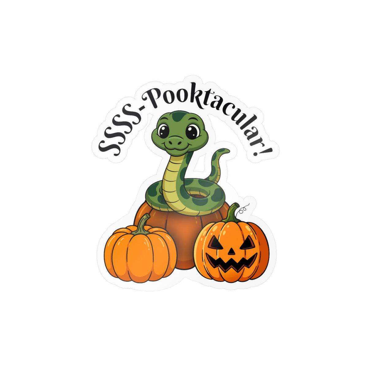 SSSS-Pooktacular Halloween Snake Kiss-Cut Vinyl Decals