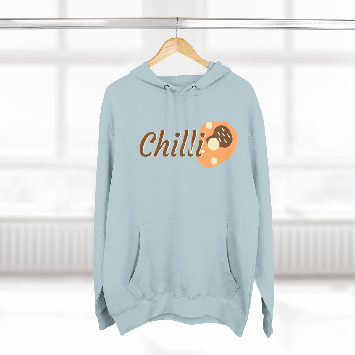 Chilli themed, (Front & Back Design) Adult Fleece Hoodie