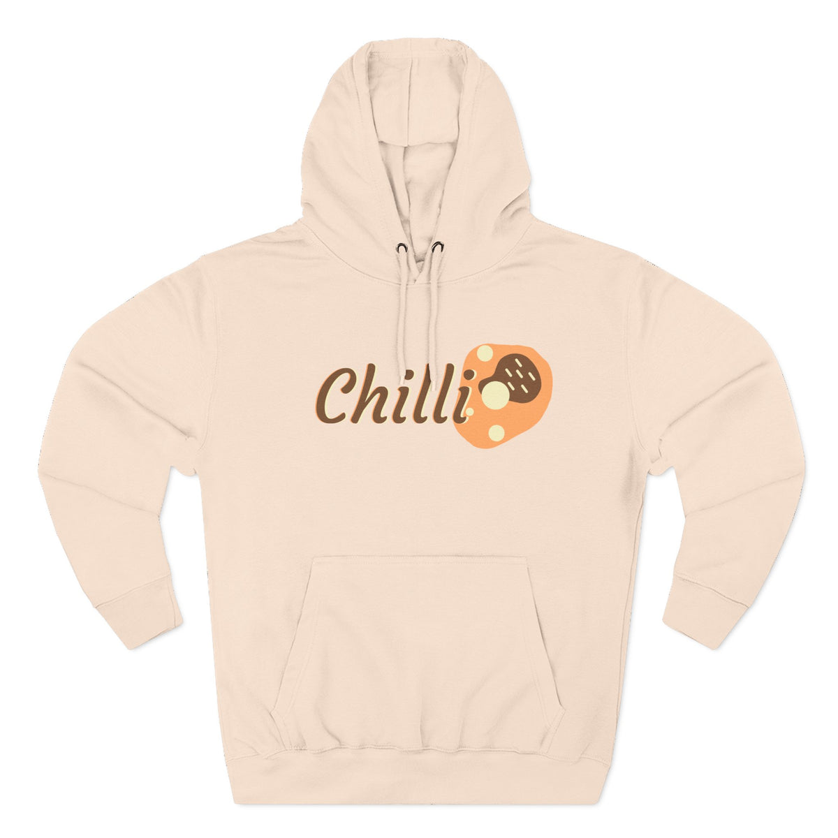 Chilli themed, (Front & Back Design) Adult Fleece Hoodie